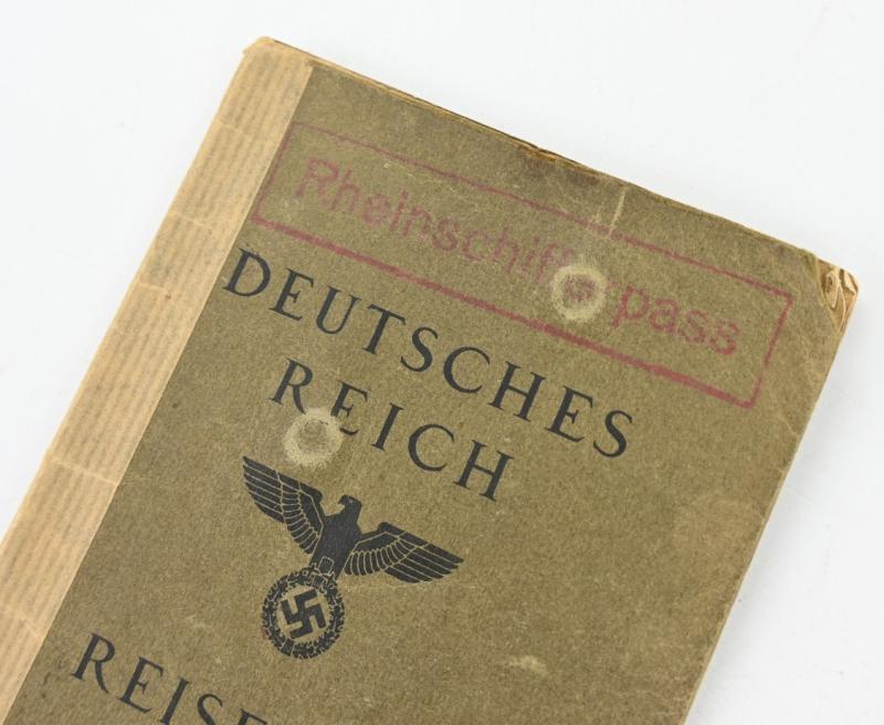 German Third Reich Travel Pass 'Rhein Schipper'