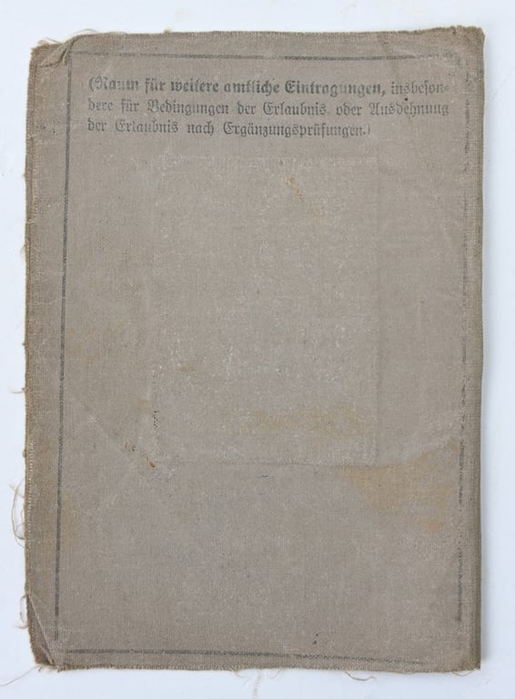 German WH Drivers License 'Pioneer'