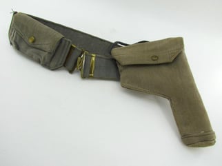 British WWII RAF Blue Web Pistol Holster, Ammo...