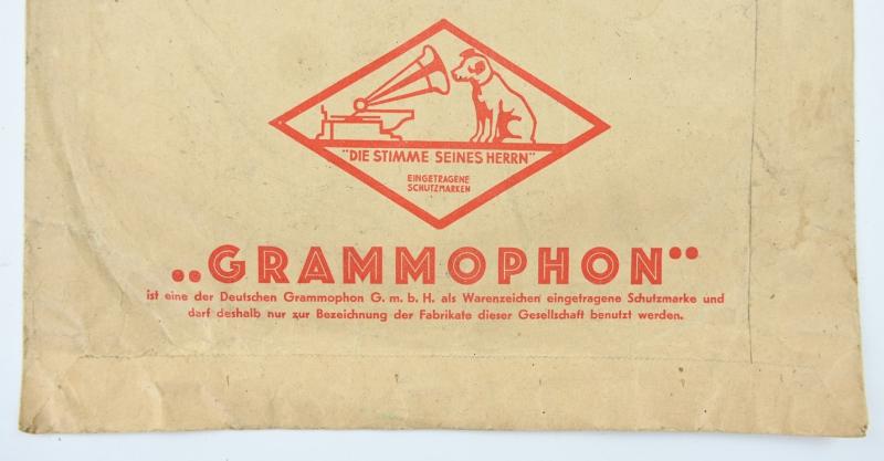 German Third Reich DRGM Music Record Bag