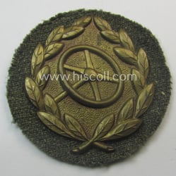 WH (Heeres o. Waffen-SS) so-called: 'Kraftfahrbewährungs-Abzeichen in Bronze'...