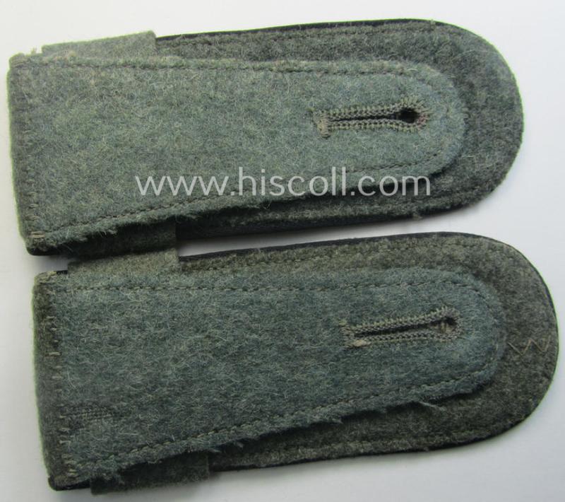 Pair of early- (ie. mid-) war-period WH (Heeres), 'M40'- (ie. 'M43-) pattern 'cyphered' EM-type shoulderstraps (with firmly-attached 'Überschuben'!): 'Soldat u. Mitglied des Pionier-Batallions 142'