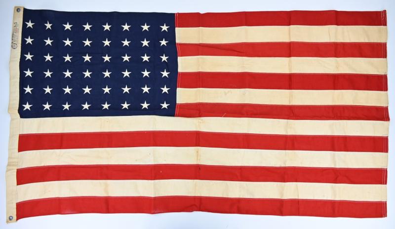 US WW2 48 Star Stars & Stripes National Flag 'Bull-dog'