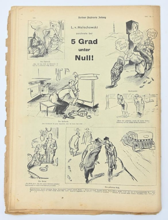 German Berliner Illustrierte Zeitung Newspaper 1941