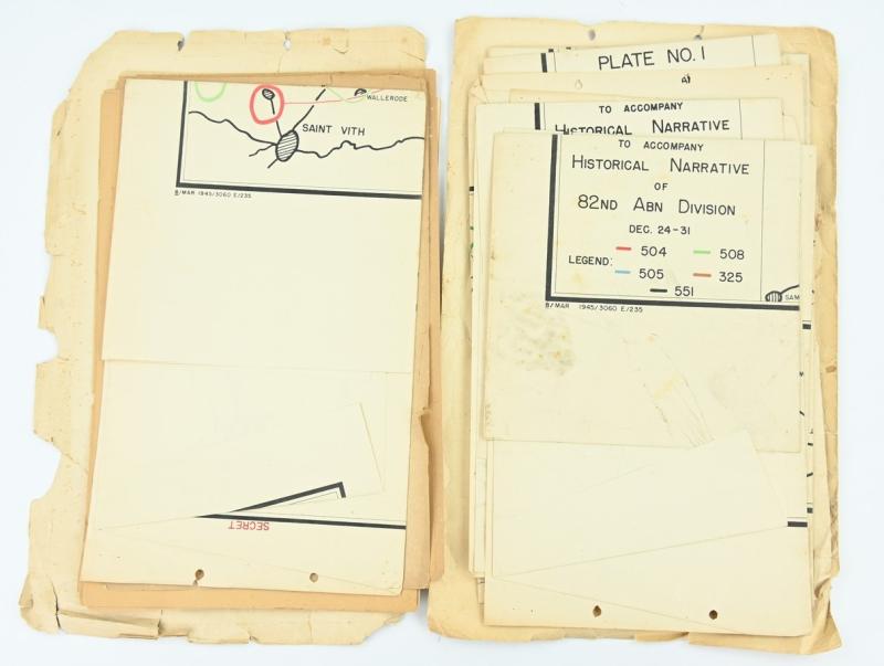 US WW2 82nd Airborne Division Battle of the Bulge Document Set