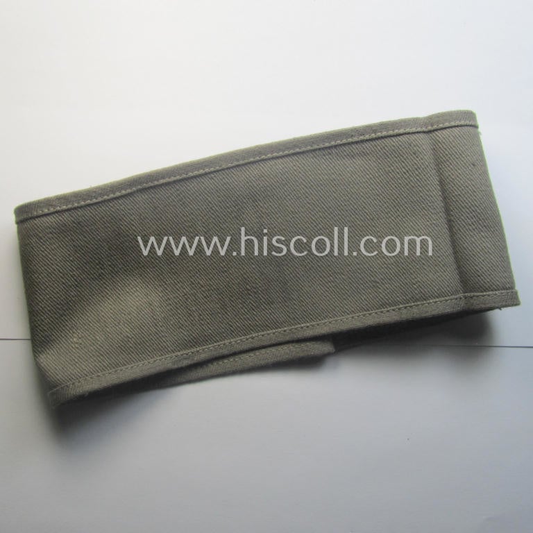 Greyish-coloured- and/or typical linnen-based example of an early-pattern- (ie. 'Deutsches Reichsheer'-) related armband entitled: 'Deutsches Reichsheer' (being of the entirely printed-type)