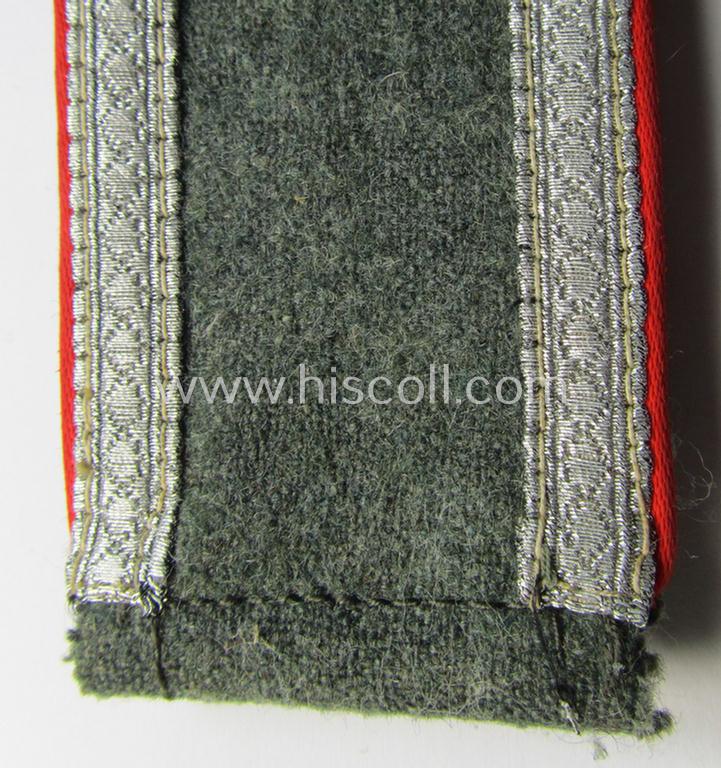 Single, mid- (ie. early-) war-period WH (Heeres) so-called: 'M40 o. M43'-pattern NCO-type shoulderstrap as was intended for - and worn by! - an: 'Unterwachtmeister eines (Sturm)Artillerie-Regiments'