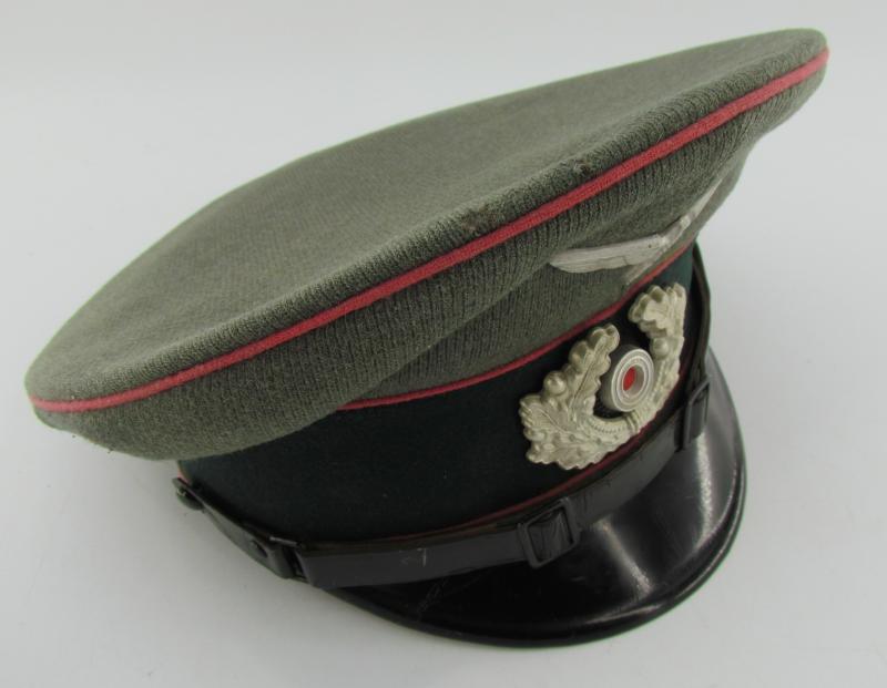 Wehrmacht Heer Panzer EM/NCO Visor Cap (Schirmmütze) – G. Teufel Sohn, 1937
