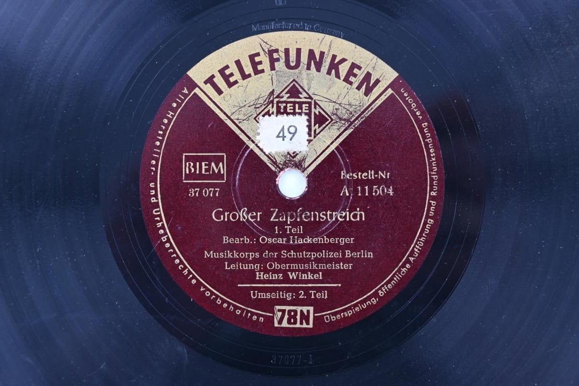 German Music Record 'Schutzpolizei Berlin'