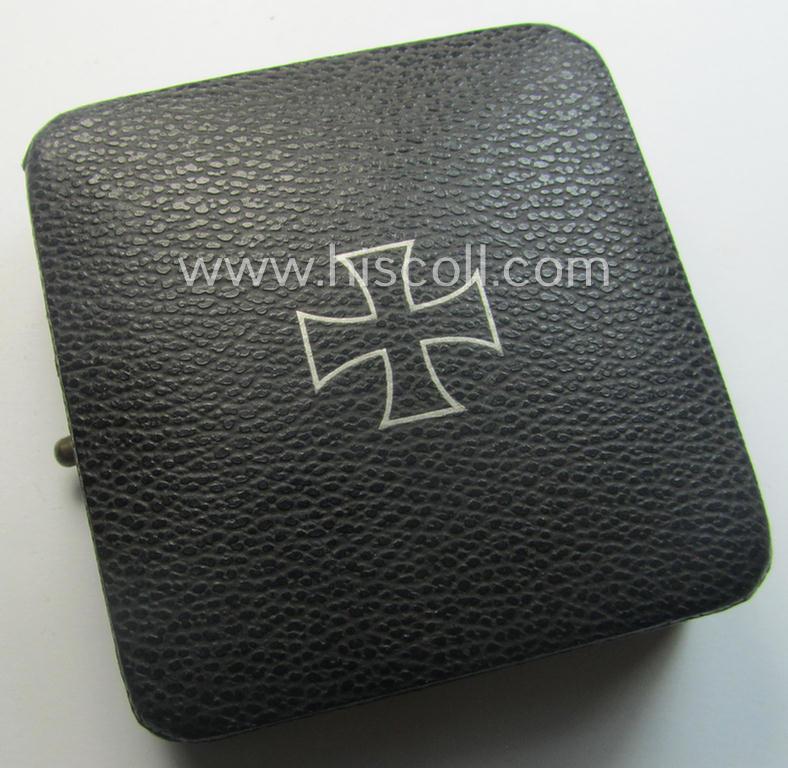 'Eisernes Kreuz 1. Klasse' (ie. Iron Cross 1st class) being an (I deem) early-war-period-produced (albeit non-maker-marked) example that comes complete in its specific (luxuriously-styled!) etui as issued and/or recently found