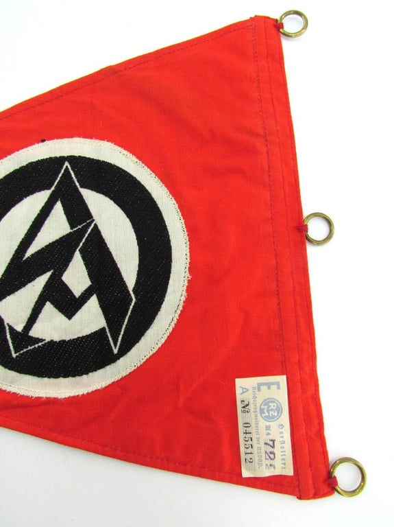 SA ( Sturmabteilung ) Pennant Flag With RZM Tag