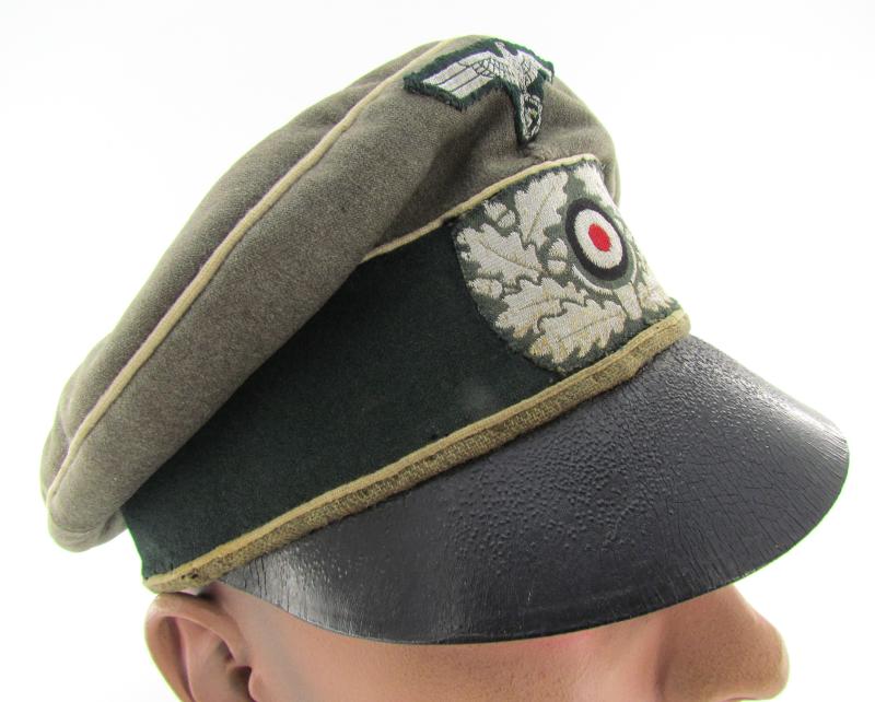 Wehrmacht (Heer) Infantry Officer 'Crusher' Visor Cap