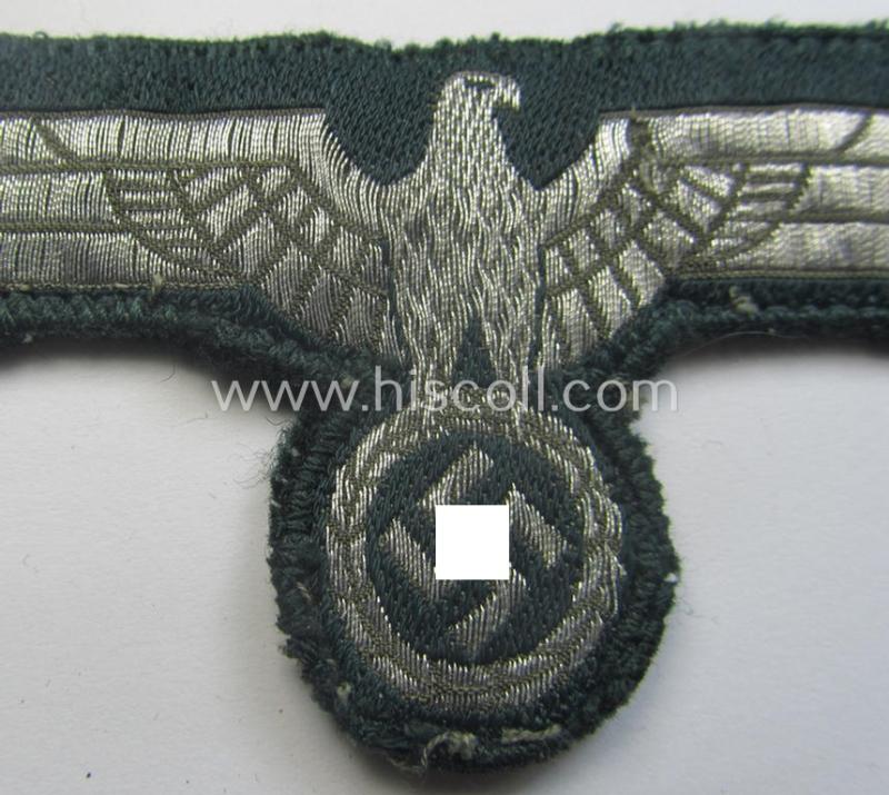 Truly used- and/or carefully tunic-removed WH (Heeres) breast-eagle for dress-tunics (ie. 'Waffenröcke')