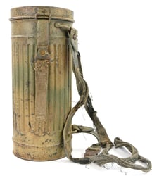 German LW 2-Tone Camo Gasmask Cannister