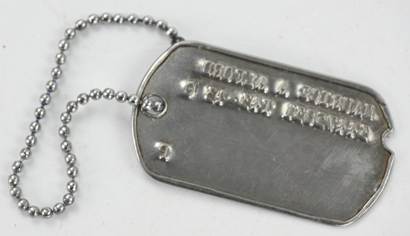 US WW2 Dog-tag 155th Infantry Regiment