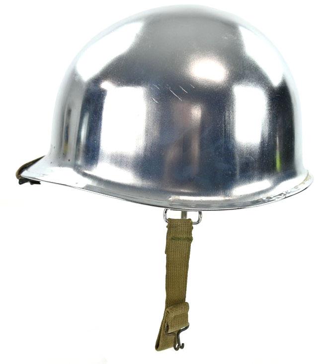US WW2 Chromed Swivel Bale Helmet 'Schlueter'