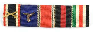 German LW 5-Piece Medal Ribbon Bar