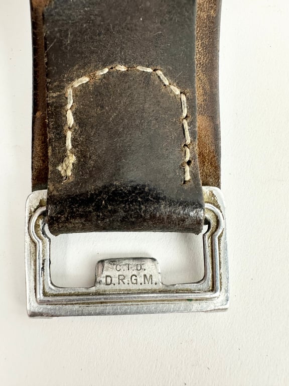 WW2 German Leather belt "C.T.D."D.R.G.M.