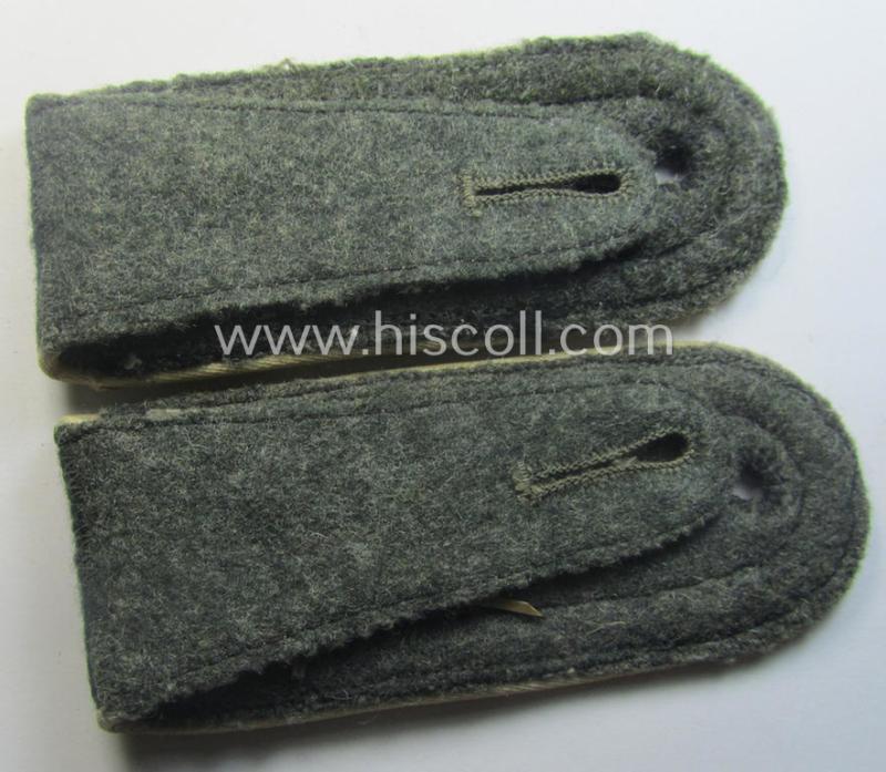 Pair of WH (Heeres) neatly 'cyphered', 'M40'-pattern NCO-type shoulderstraps: 'Feldwebel des Infanterie-Rgts. 111' (part of the '35. Inf.Div.')