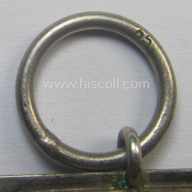 'EKII. Klasse' being a maker- (ie. '65'-) marked example that comes together with its 'Feld- o. Bandspange' and confectioned ribbon (ie. 'Bandabschnitt') by the maker (ie. 'Hersteller'): 'Klein & Quenzer AG'