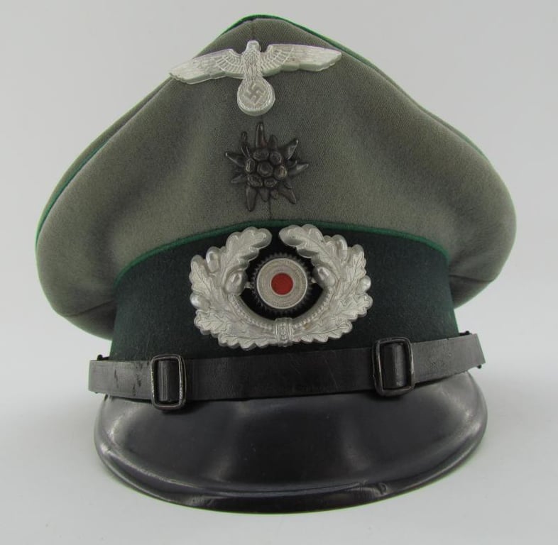 Wehrmacht Gebirgsjäger Enlisted/NCO Visor Cap