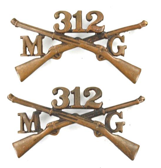 US WW1 312th MG Battalion, 79th Division Officer Grouping
