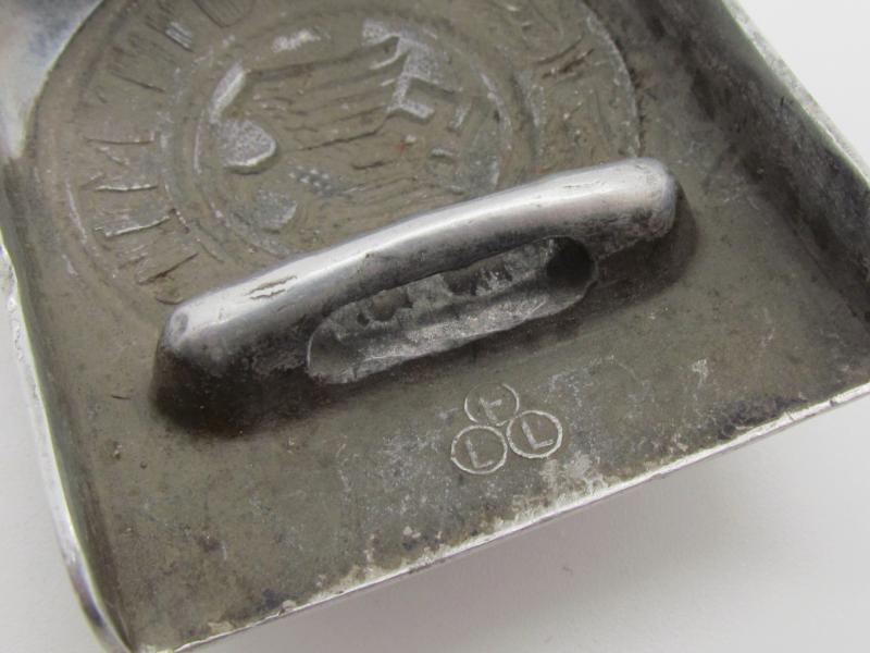 (Heer) EM/NCO's Aluminum Belt Buckle 'FLL' 1938