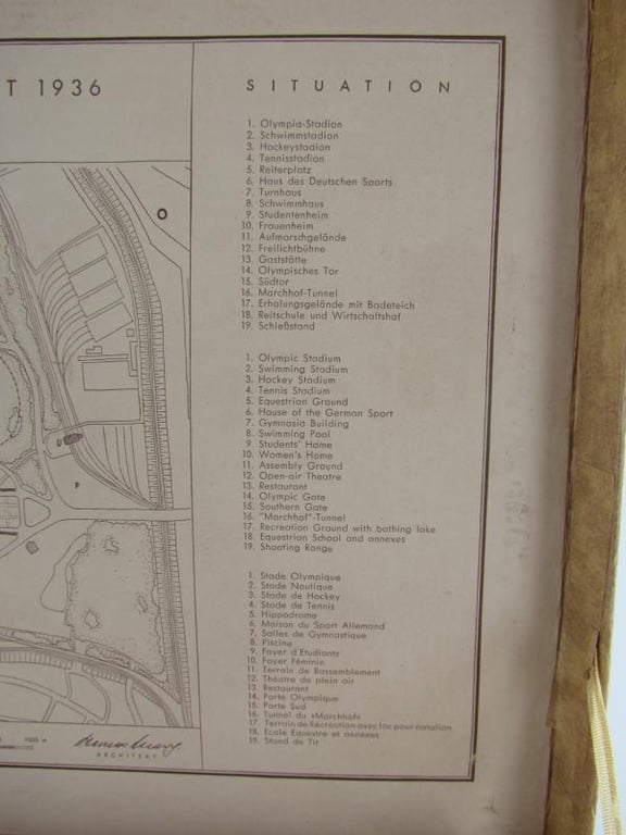 1936 Berlin Olympics Stadium Model In Original Box...Rare