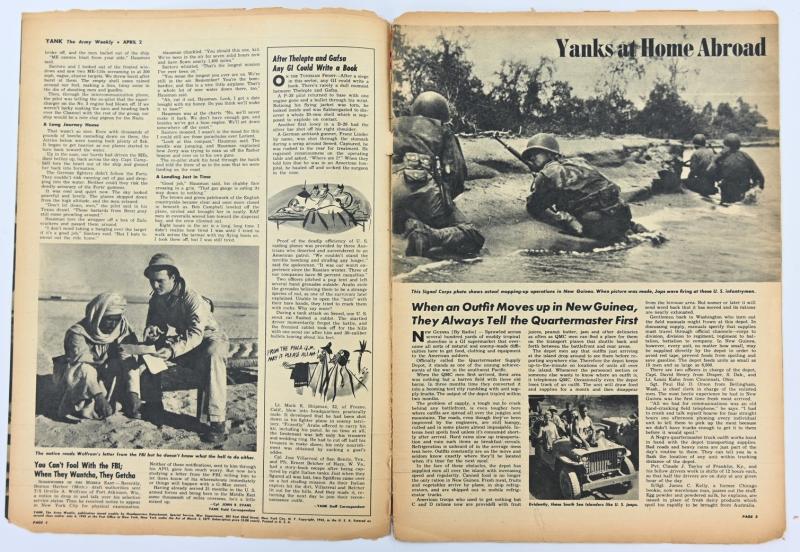 US WW2 Yank Magazine 2 April 1943