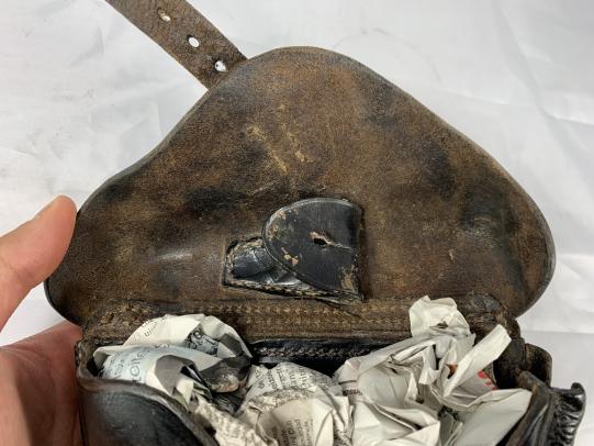 WH (Heer)/Waffen-SS Leather P08 Holster -1942-