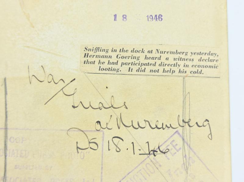 Allied Nuremberg War Trails 'Göring and Hess'