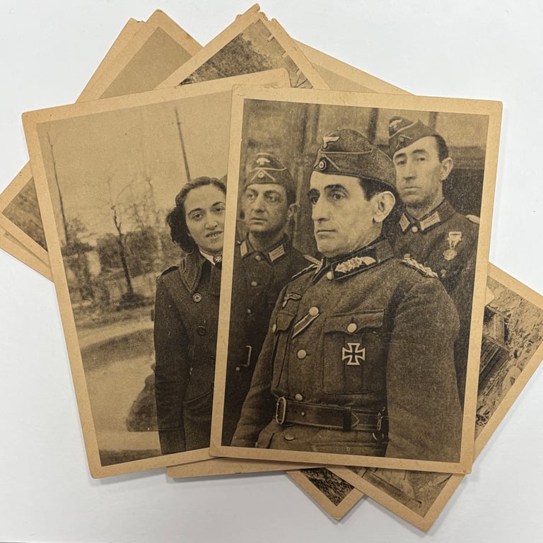 WH Spanish División Azul Propaganda Postcard Set