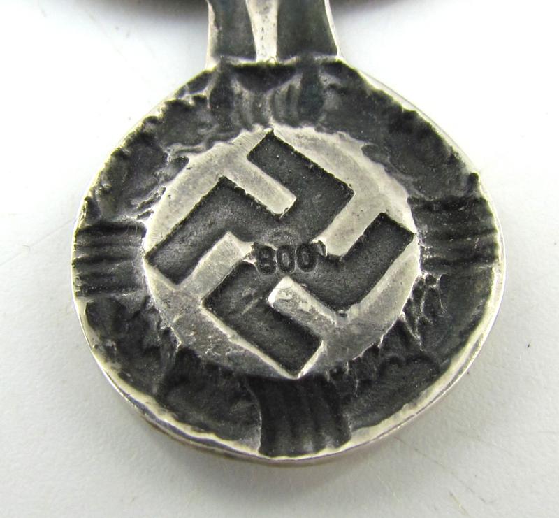 Early political SS/SA Leader's Cap Eagle in Silver (800)