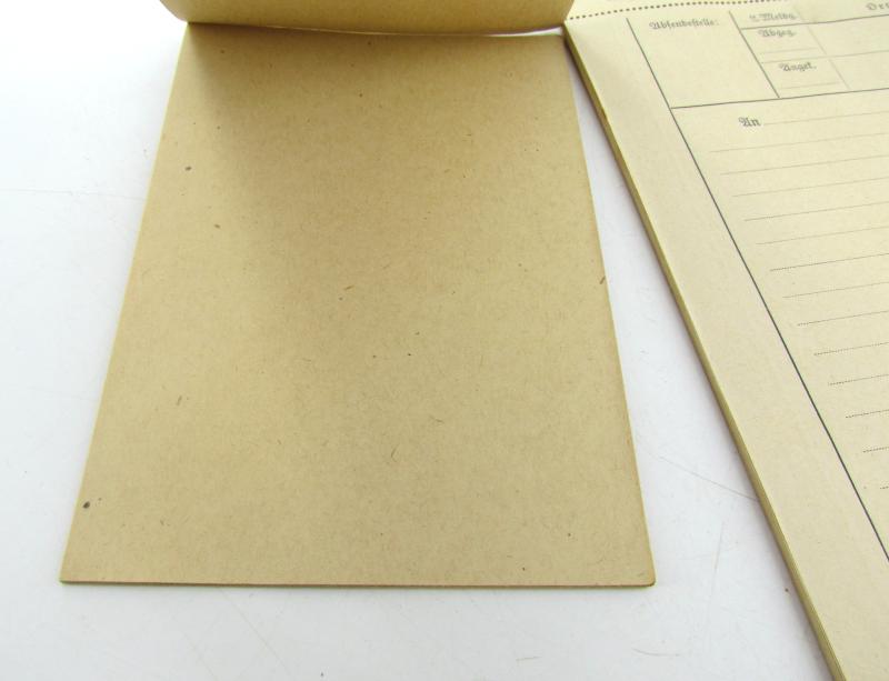 German mapcase notebook ( Melde-Block )