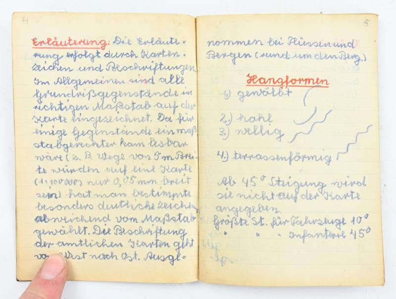 German Hitler Youth Study Notebook