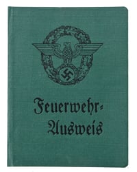 German Third Reich Fireworkers Pass