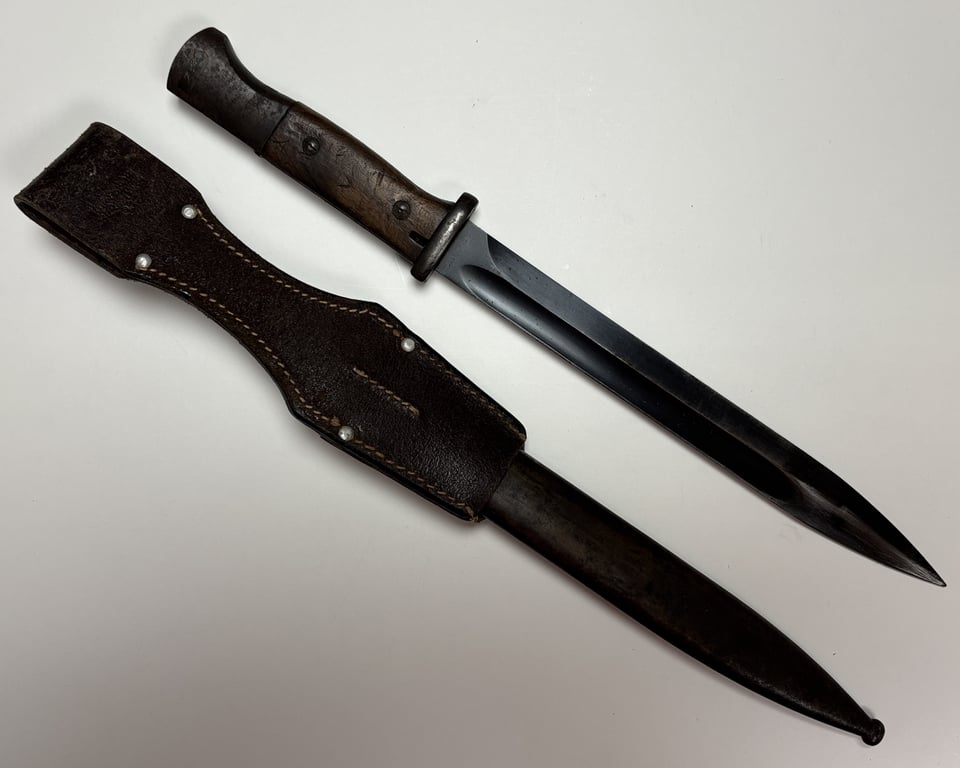 K98 Bayonet Matching "Jos Corts s" with brown frog