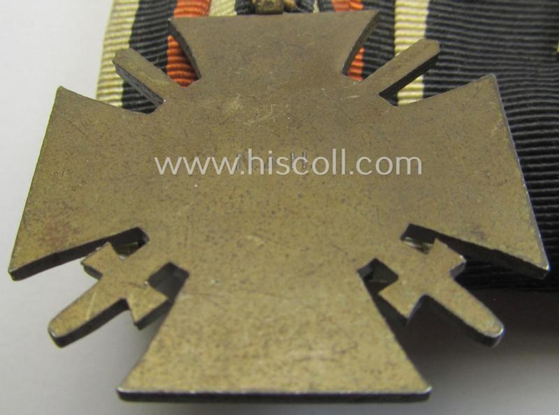 WWI- (ie. TR-) period: 'Doppelspange' showing resp. a: 'KvK II. Kl. Mit Schw.' and a: 'FKK 1914-18 mit Schw.'