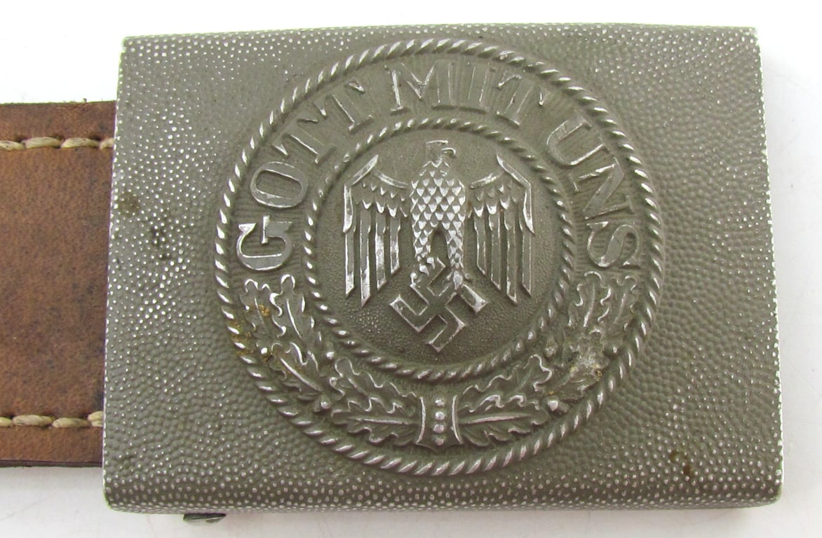 Wehrmacht (Heer) EM/NCO Aluminum Belt Buckle – Gebrüder Gloerfeld 1938