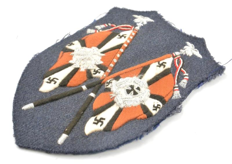 German LW Flag Holder Sleeve Patch Signal Troops