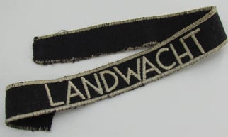 Dutch 'Landwacht' Cufftitle
