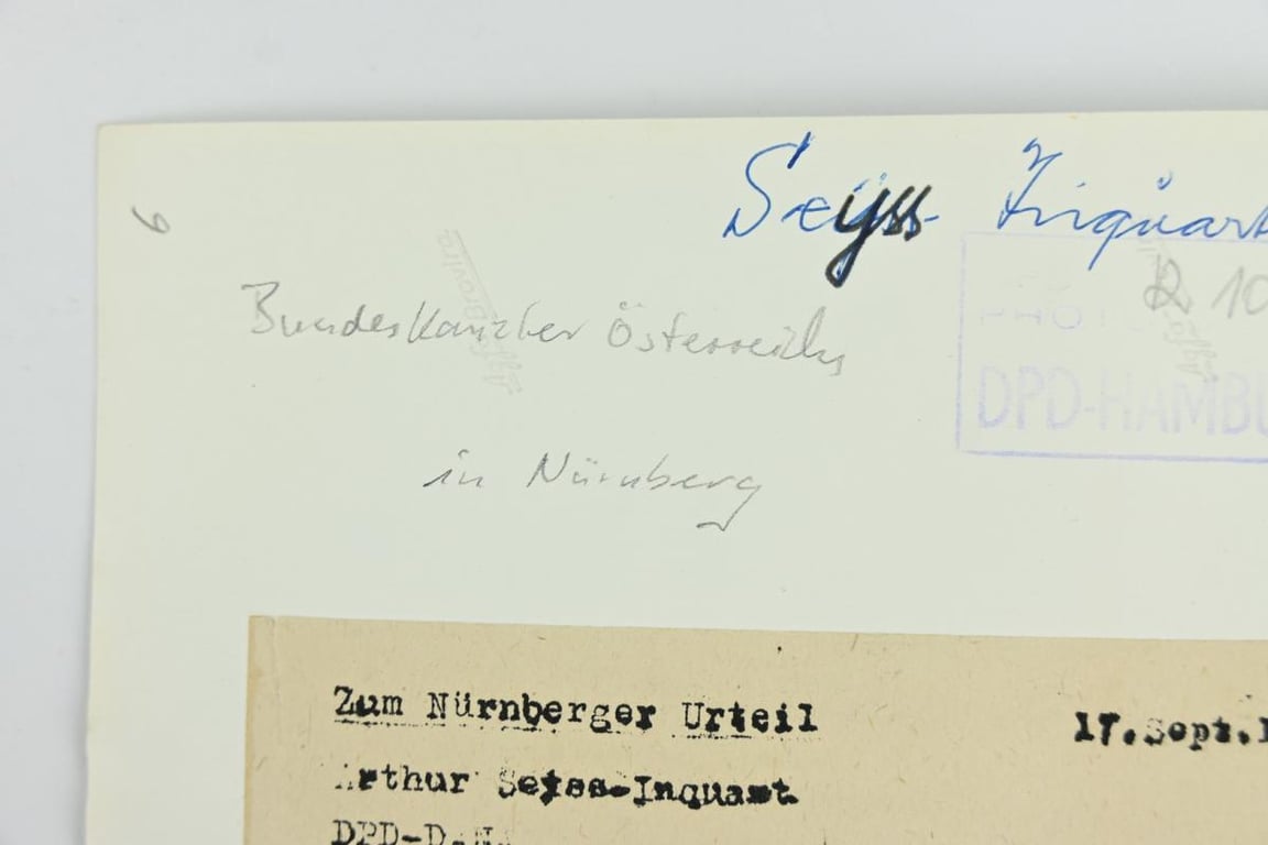 Allied Nuremberg War Trails Picture 'Arthur Seyss-Inquart'