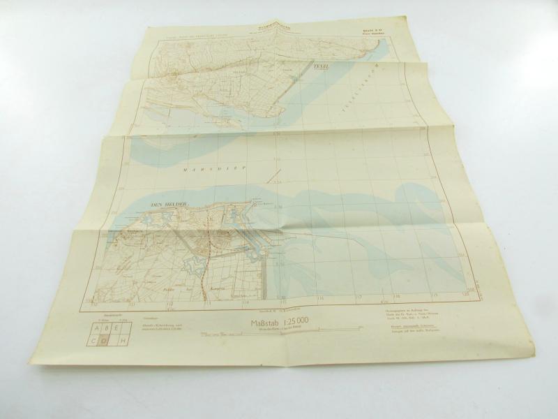 Wehrmacht  "Truppenkarte" Den Helder 1939