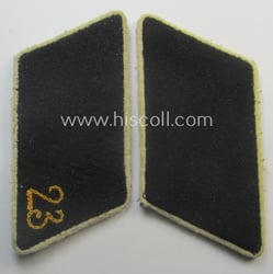 Pair of EM-pattern collar-tabs (ie. 'Kragenspiegel') as intended...