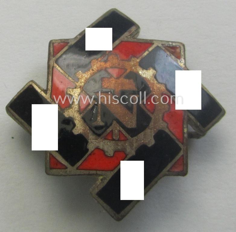 'TeNo' (ie. 'Technische Nothilfe') so-called: 'Zivilabzeichen' (being a neatly enamelled example that is individually numbered on its back with the unique bearers'-number: '21581')