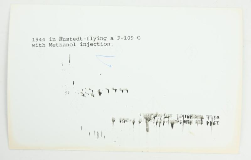 Signature of Luftwaffe KC-OLC Recipient 'Walter Krupinski'