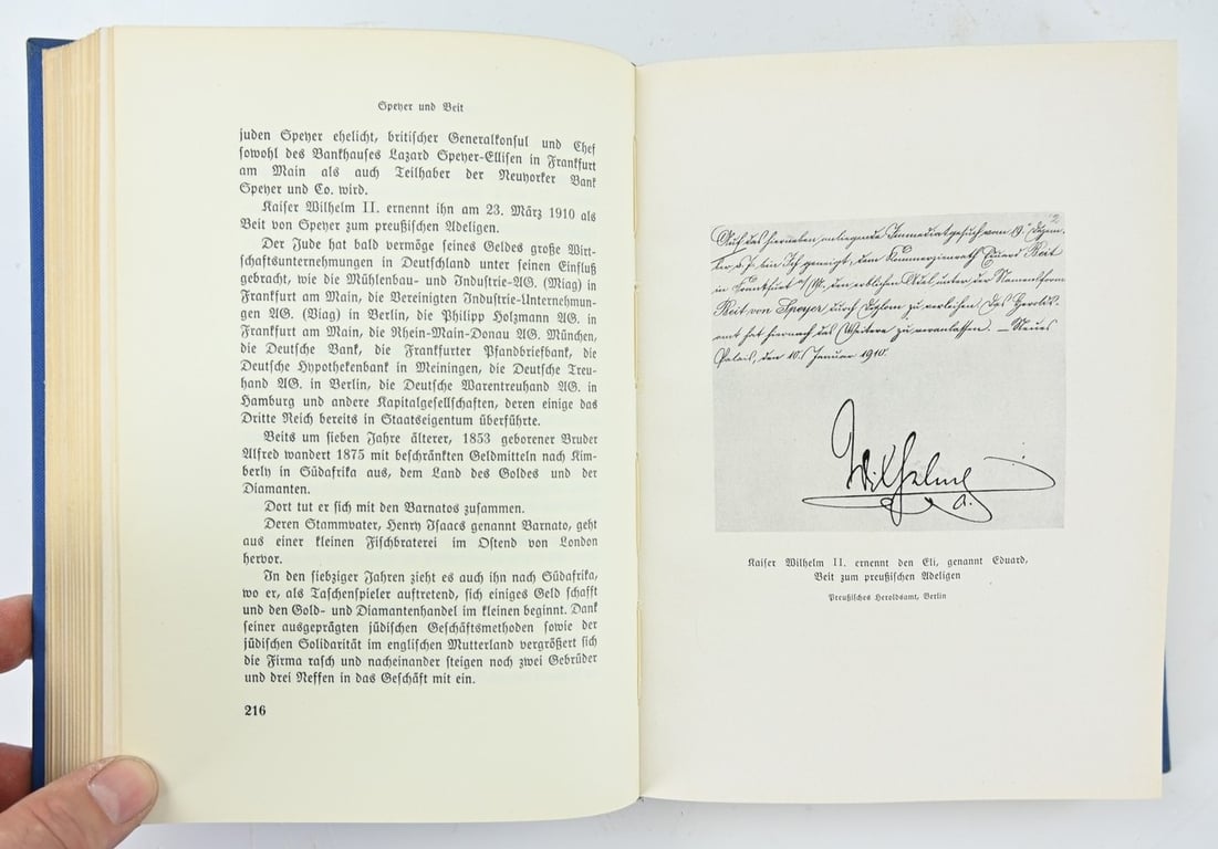 German Book: Hofjuden issued by Julius Streicher