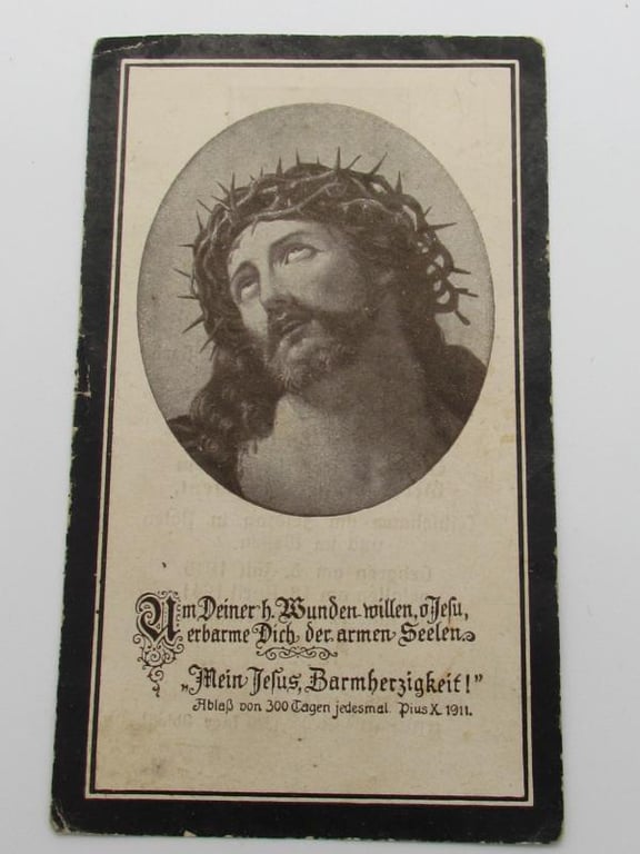 Wehrmacht ( Gebirgsjäger ) Death Card