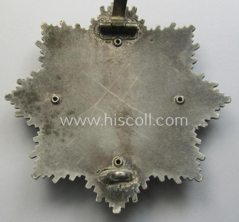 Stunning, neatly maker- (ie. '20'-marked-) example of WH (Heeres, LW etc.) 'Deutsches Kreuz im Gold' (or DKiG) being a (regular- ie. 'light-weight') piece that was produced by the: 'C.F. Zimmermann'-company