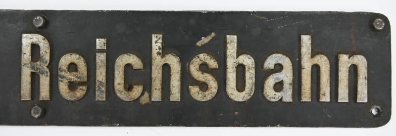 German Reichsbahn Designation Sign